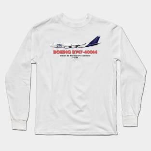 Boeing B747-400M - Union de Transports Aeriens Long Sleeve T-Shirt